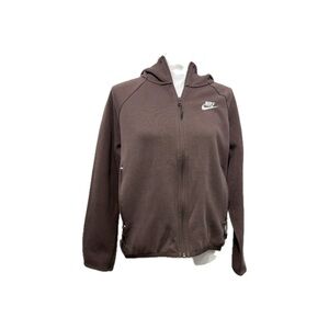 Nike pink Brown Hoodie with Logo